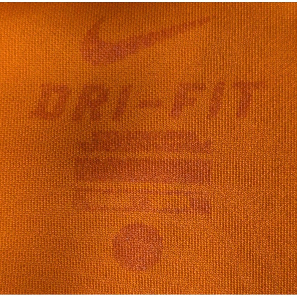 Nike Mens Clemson Tigers Dri-FIT Short Sleeve Polo Shirt Large Orange Solid - Picture 3 of 12
